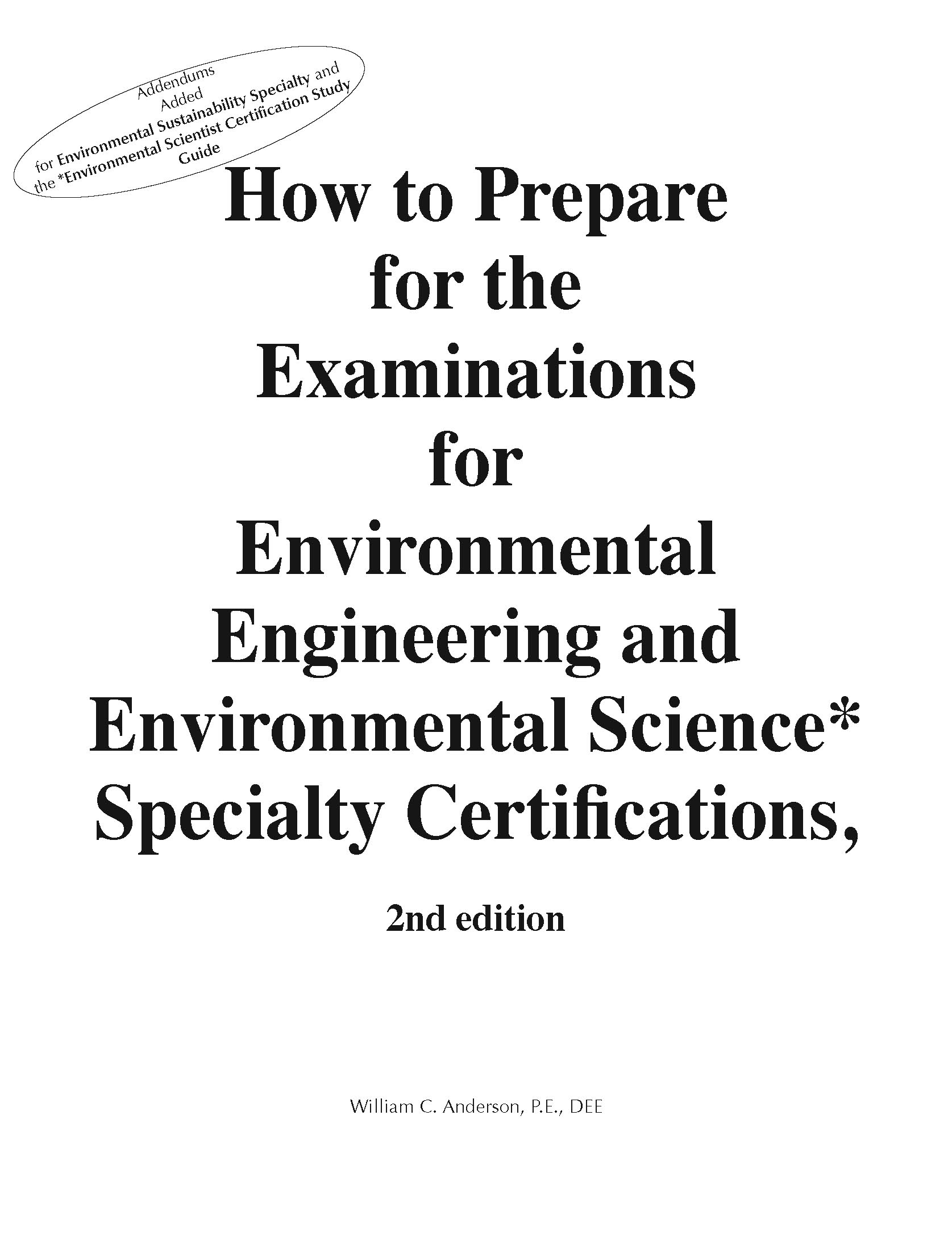 How to Prepare for the Examinations for the BCEE and BCES Specialty Certifications - Digital