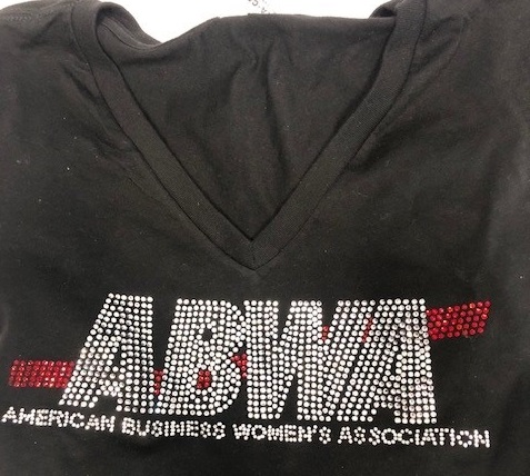 ABWA Bling long sleeve v-neck t-shirt - 2X Large