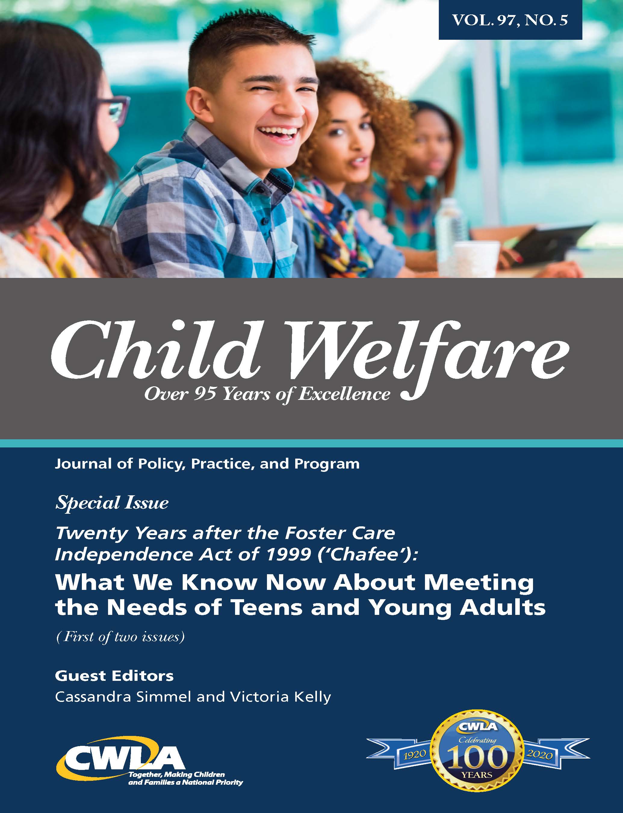 Child Welfare Journal Vol. 97, No. 5 Special Issue: Teens & Young Adults (Digital PDF)