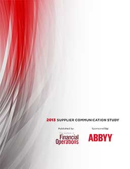 2013 - Supplier Communication Study in collaboration with ABBYY