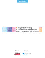 2014-5 Things You're Missing if Your AP Automation Solution Doesn't Have Predictive Analytics