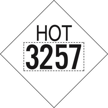 Hazardous Material VNL 3257 Elevated Temperature Liquid HOT Marking(3573)