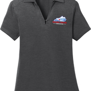 Women's Short Sleeve Polo - Dark Grey - Embroidered KTA Logo - L574