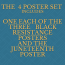 2023 Poster Set of 4 - Black Resistance