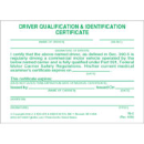 Driving Qualification & Identification Certification Cards - 324