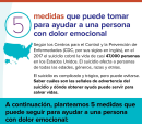 @ECHO WE CARE Community Flyer Spanish - 5 Action Steps for Helping Someone in Emotional Pain