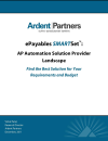 AP Automation Solution Provider Landscape (Ardent Partners)