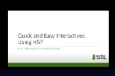 Quick and Easy Interactives for Your Website or Workshop Using H5P