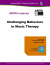 E-Course: Challenging Behaviors in Music Therapy