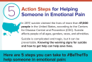@ECHO WE CARE Community Flyer  English  - 5 Action Steps for Helping Someone in Emotional Pain 