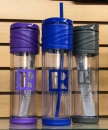 Realtor Logo Water Bottle w/ Straw - Plastic 